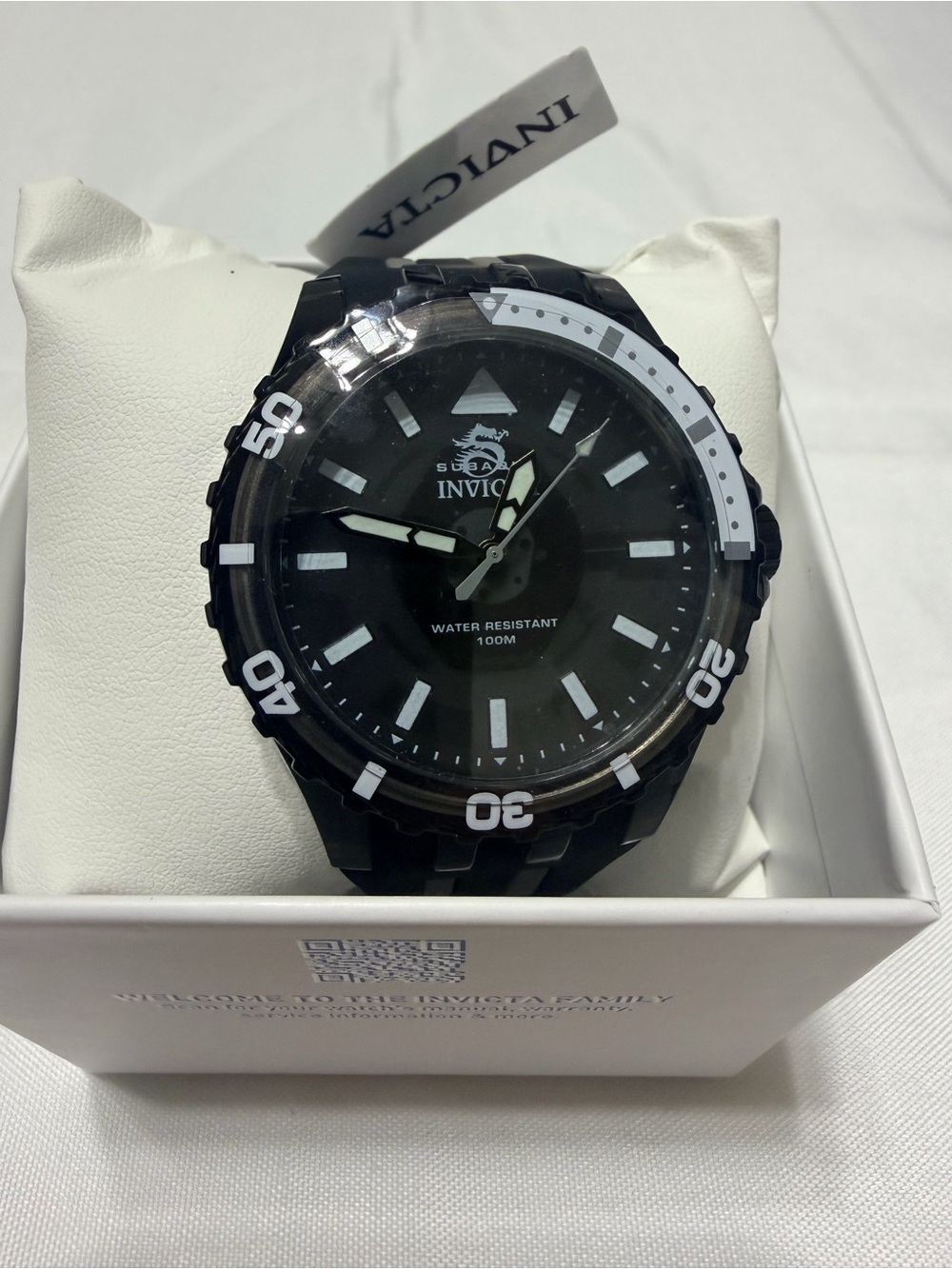 Invicta Subaqua Chromamode Black and White Silicone Sport Watch 44mm - Picture 2 of 9
